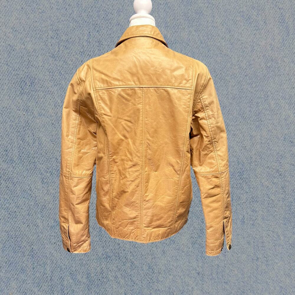 Vintage Wilsons Leather Women’s Tan Genuine Leather Jacket - Size Small - Picture 2 of 6